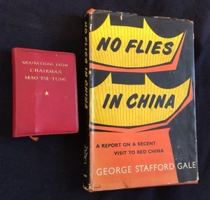 (2) Quotations From Chairman Mao Tse-Tung 1968/ No Flies In China 1955 Hrdcvr/DJ - Picture 1 of 11