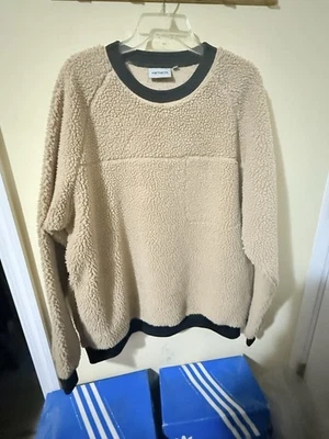 Sudadera vintage de lana de avena Carhartt X-grande Foto 1 de 3