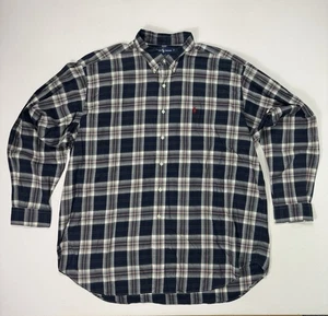 Camisa Ralph Lauren Para Hombres 2XL Blake Abotonada De Colección Verde Azul Rojo Blanco Clásica - Imagen 1 de 7