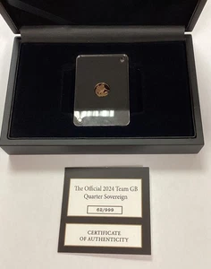 The London Mint Office, Official 2024 Team GB Quarter Sovereign, 62/999, COA - Picture 1 of 6