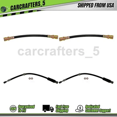 4 mangueras hidráulicas de freno delanteras traseras para Saturn LS LS1 LW1 2000 2,2 L Foto 1 de 4