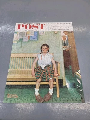 Vintage Parker Brothers Jigsaw Puzzle Norman Rockwell "Tom Boy" Complete - Image 1 of 4