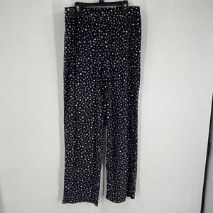 Pantaloni pull on donna Jessica Simpson a pois pile taglia L - Foto 1 di 3