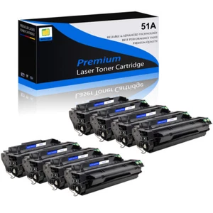 8er-Pack Q7551A schwarze Tonerkartusche für HP LaserJet M3035xs MFP P3005d P3005dn - Bild 1 von 24