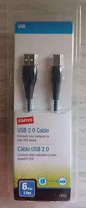 Staples Cavo USB 2.0 6ft 1.8m - Nuovo Sigillato - Foto 1 di 2