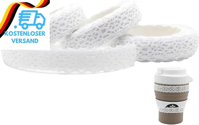 3 Rollen Spitzenband Weiß Vintage Selbstklebend Dekoband Spitze Band, Deko Spitz - Bild 1 von 4