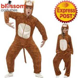 CA387 Monkey Zoo Animal Mens Ladies Fancy Dress Jumpsuit Book Week Funny Outfit - Picture 1 of 3