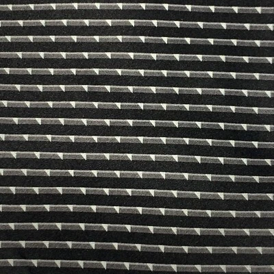 MURANO Mens Geometric Black Gray Neck Tie 4" Silk USA Stripes NWT - Image 1 of 4