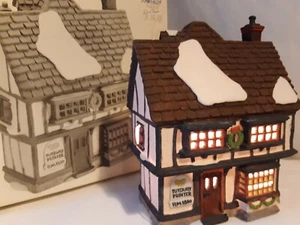 Dept 56 Tutbury Printer 55689 retired Christmas Dickens Village Shop with box - Picture 1 of 12