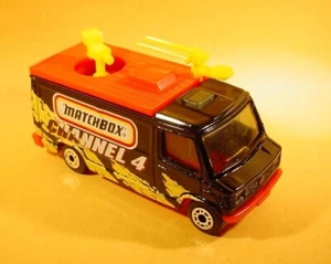 MATCHBOX BLACK TV NEWS TRUCK MB68-G18 LOOSE - Picture 1 of 2