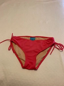 Kim Rogers Women's Swim Bikini Bottom Stretch Side Ties M pink EB4075 - Picture 1 of 3