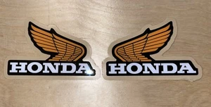 Honda Wing Logo Tank Window Sticker Decal 21mil weather proof laminated Gloss - Picture 1 of 5