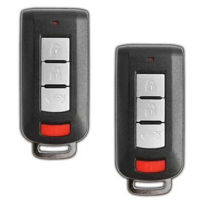 2 Replacement For Mitsubishi Lancer Smart Key OUC644MKEYN 4 Button 2008-2017 - Image 1 of 3