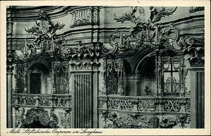 Postal Melk Baja Austria ~ 1920/30 Sitftskirche iglesia Empore casa larga sin usar - Imagen 1 de 2