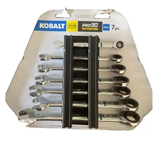 Kobalt 7 Piece Ratcheting Metric Wrench Set 72-Tooth #0338362 - Picture 1 of 2