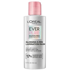 L'Oreal Paris Glossing Lamination Hair Mask With Glycolic Acid, Hair Treatment - Picture 1 of 11