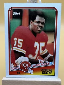 1988 Topps Christian Okoye #363 Rookie RC Kansas City Chiefs - Bild 1 von 2