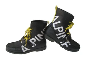POLO RALPH LAUREN "RANGER" HI TECH ALPINE BLACK LEATHER BOOTS MEN'S US 13D NICE - Picture 1 of 15