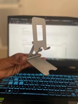 Adjustable Cell Phone Stand - Silver - Image 1 of 3