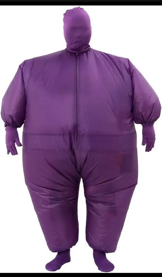 Purple Adult Infl8s Full Body Inflatable Costume Jumpsuit Large 42-44