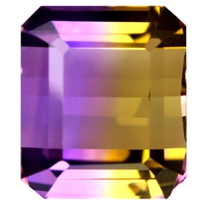 9.94 ct Lovely Octagon Cut (13 x 11 mm) Brazil Purple and Yellow Ametrine - Picture 1 of 1