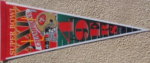 Super Bowl XXIX Champions San Francisco 49ers Team Pennant - Picture 1 of 1