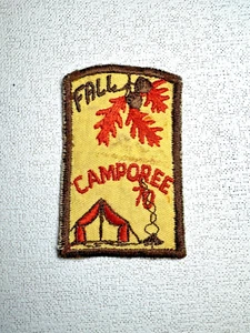 Preowned Vintage BSA Patch Fall Camporee Massachusetts 1970 markystore - Picture 1 of 2