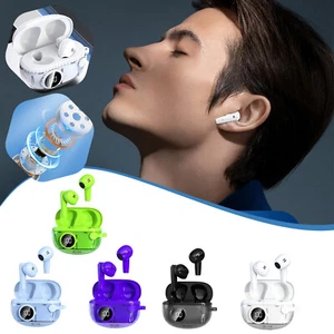 Cuffie Bluetooth 5.3 Doppio Microfono Auricolari Wireless Lunga Durata Batteria Nuove - Foto 1 di 36