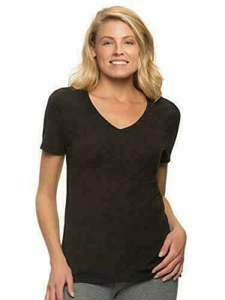 Felina Ladies' V-Neck Short Sleeve T-Shirt - Picture 1 of 48