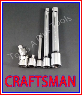CRAFTSMAN HAND TOOLS 5pc ratchet wrench socket extension universal adapter set - Image 1 of 3