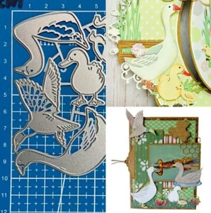 Duck Goose Metal Cutting Dies Scrapbooking Embossing Paper Card Crafts Stencils  - Picture 1 of 6