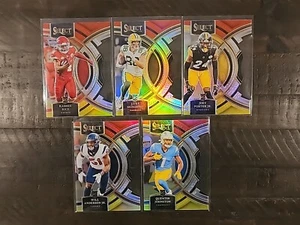 2023 Select Football Die-cut Red & Yellow Premier Prizm Rookie 5 Card Lot - Picture 1 of 11