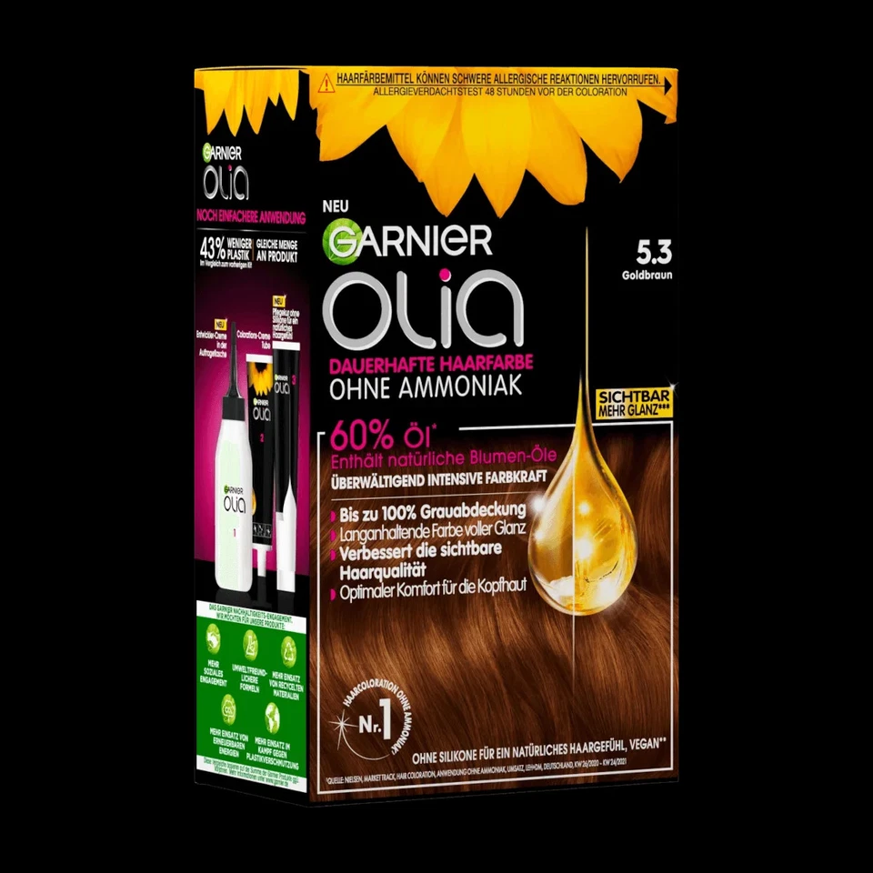 L’ORÉAL DEUTSCHLAND GMBH Garnier Olia Haarfarbe 5.3 Goldbraun, 1 Stk