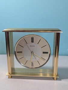 Reloj de escritorio Bulova vintage B1700 probado funcionando - Imagen 1 de 24