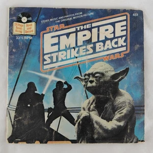 ⚔STAR WARS Empire Strikes Back 7" Vinyl Record Book Read Along 1980 Buena Vista - Picture 1 of 16