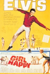 Postcard: Elvis Presley, Girl Happy Movie, Shelly Fabares, 4x6 Unposted - Picture 1 of 2