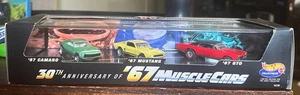 Hot Wheels Mattel Collectibles 30th Anniversary of '67 Muscle Cars 3 Car Set L5 - Picture 1 of 6