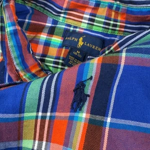 Ralph Lauren Shirt Boys Medium (10-12) Long Sleeve Button Down Multicolor Plaid - Picture 1 of 9