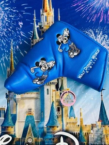 Walt Disney World Parks Mickey Mouse Golf Blade Putter Head Cover Blue Magnetic - Picture 1 of 1