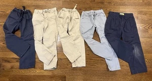 LOT 5 Old Navy Khakis Size 6 Boys - Blue, Beige, Grey. - Picture 1 of 11