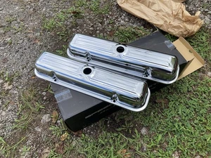 Chrome Pontiac Valve Covers 5273 Speed by Spectre - Picture 1 of 7
