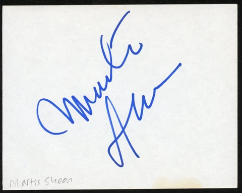 Martin Sheen signed autograph 4x5 Album Page Actor in The Subject Was Roses Cover