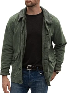 APOONABA Winterjacken für Herren UK, dicke Herren Baumwolle Mäntel warme Arbeitsjacke - Bild 1 von 6