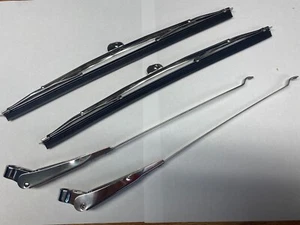 Fits 1955-1957 Chevy Bel Air 210 150 Wiper Arms & Blades Set FREE SHIPPING - Picture 1 of 1