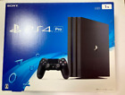 Sony Playstation 4 Ps4 Pro Jet Black Game Console Full Box Fedex Free Shipping