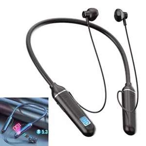 Bluetooth 5.3 Wireless Neckband Earphones Headphones Headset Support 32GB TF NEU - Bild 1 von 21