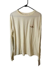 Champion Cream Pink Long Sleeve Women’s Large T Shirt Logo NWT - Picture 1 of 7