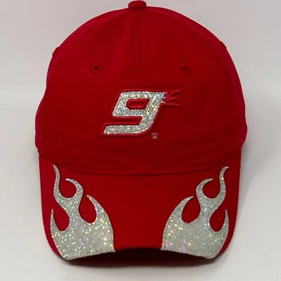 NASCAR Kasey Kahne Youth Hat Baseball Cap Glitter Chase Girls Kids Strapback Red - Image 1 of 4