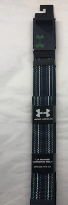 Cinturón de golf Under Armour talla única ajustable - corte a medida - verde marino blanco Foto 1 de 4