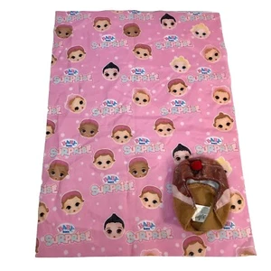 Baby Born Surprise Blanket Swaddle Receiving Baby Doll Satin 18 x 13 + a hat - Picture 1 of 7